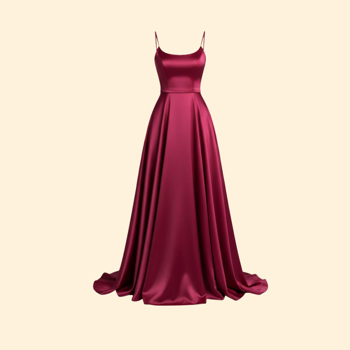 Women's Evening Gown High Slit Formal Wedding Guest Dress