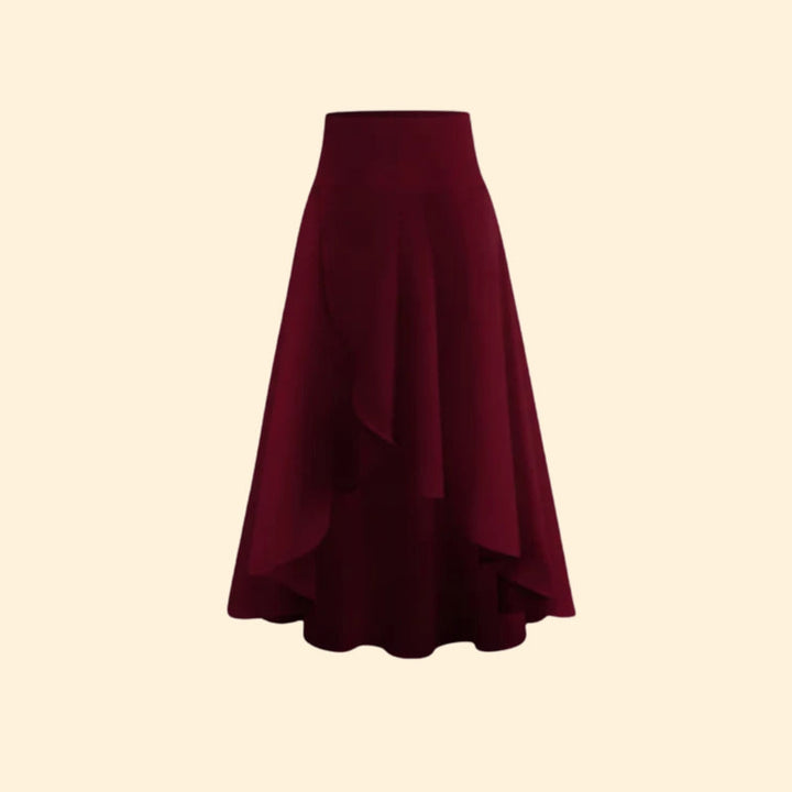 Women’s High-Waist Skirt with Flowy Design