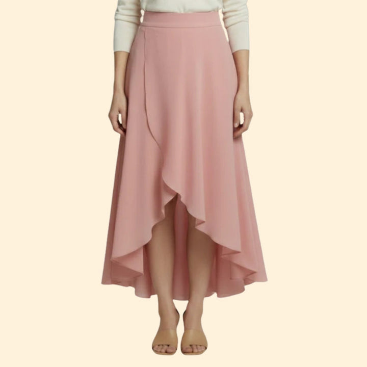 Women’s High-Waist Skirt with Flowy Design