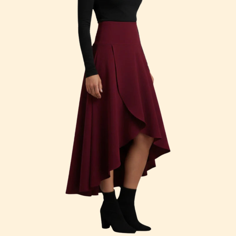 Women’s High-Waist Skirt with Flowy Design