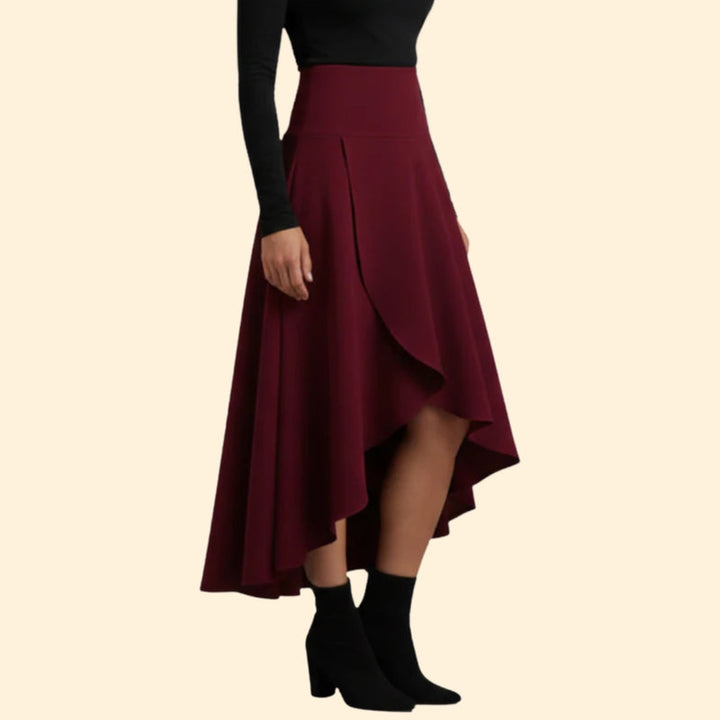 Women’s High-Waist Skirt with Flowy Design