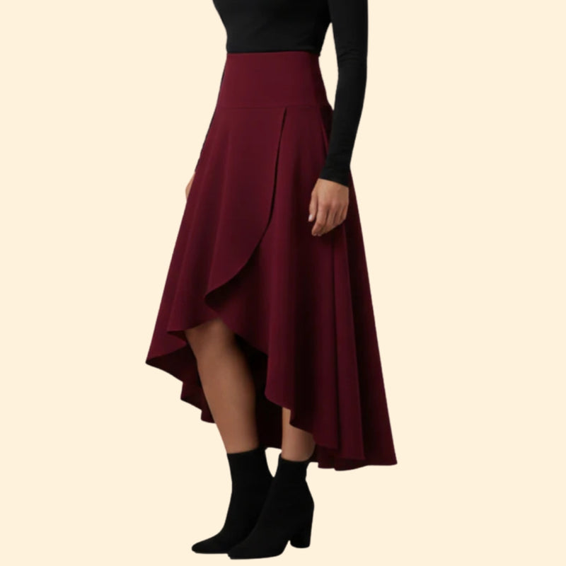 Women’s High-Waist Skirt with Flowy Design