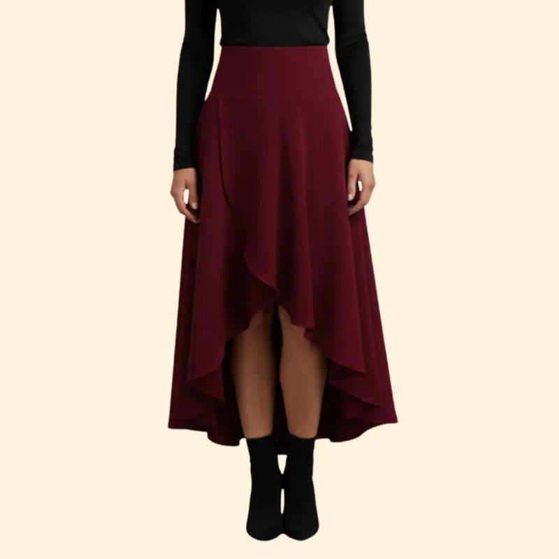 Women’s High-Waist Skirt with Flowy Design