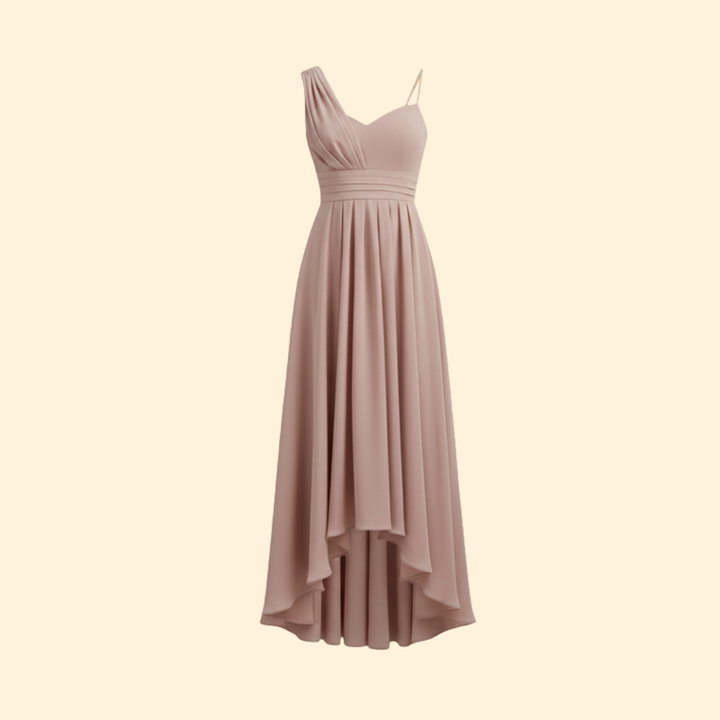 Women's High-Waisted Dress with Side Slit