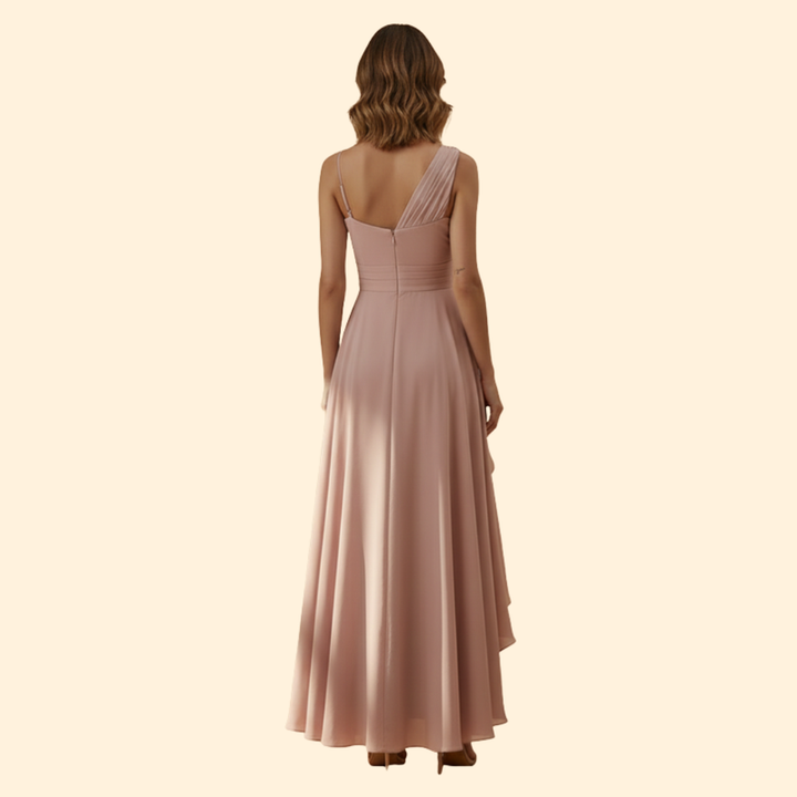 Women's High-Waisted Dress with Side Slit