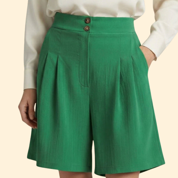 Women’s High-Waisted Shorts with Wide Legs