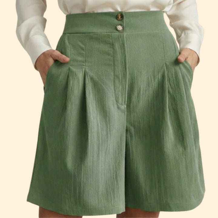Women’s High-Waisted Shorts with Wide Legs