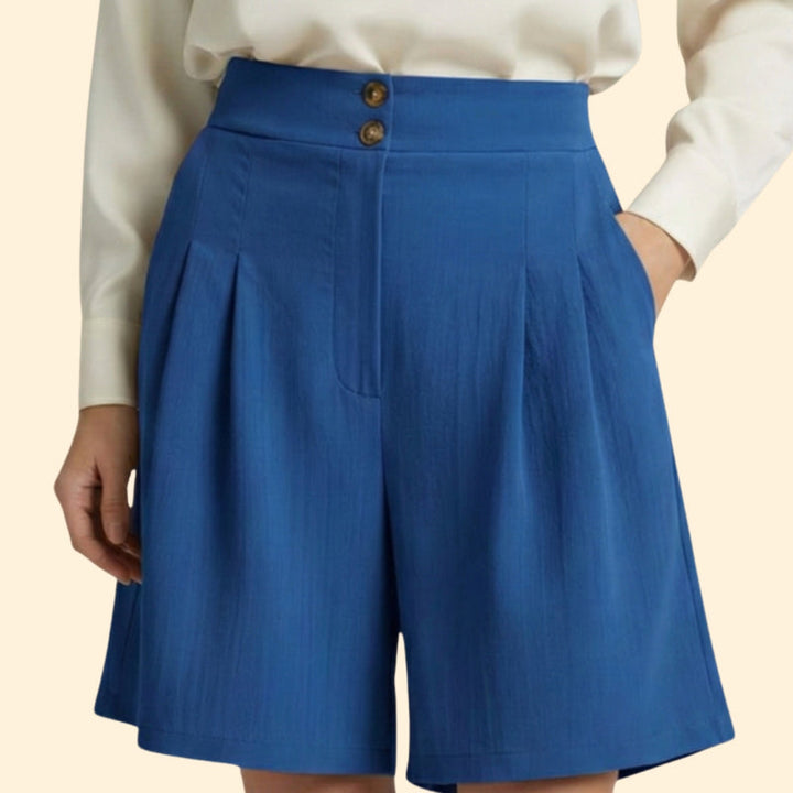 Women’s High-Waisted Shorts with Wide Legs