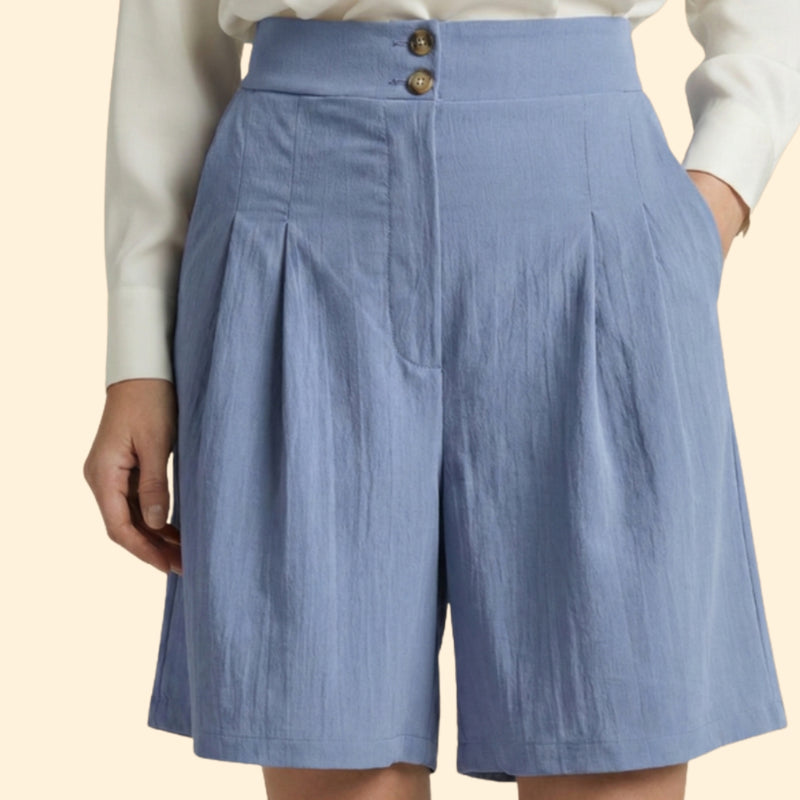 Women’s High-Waisted Shorts with Wide Legs