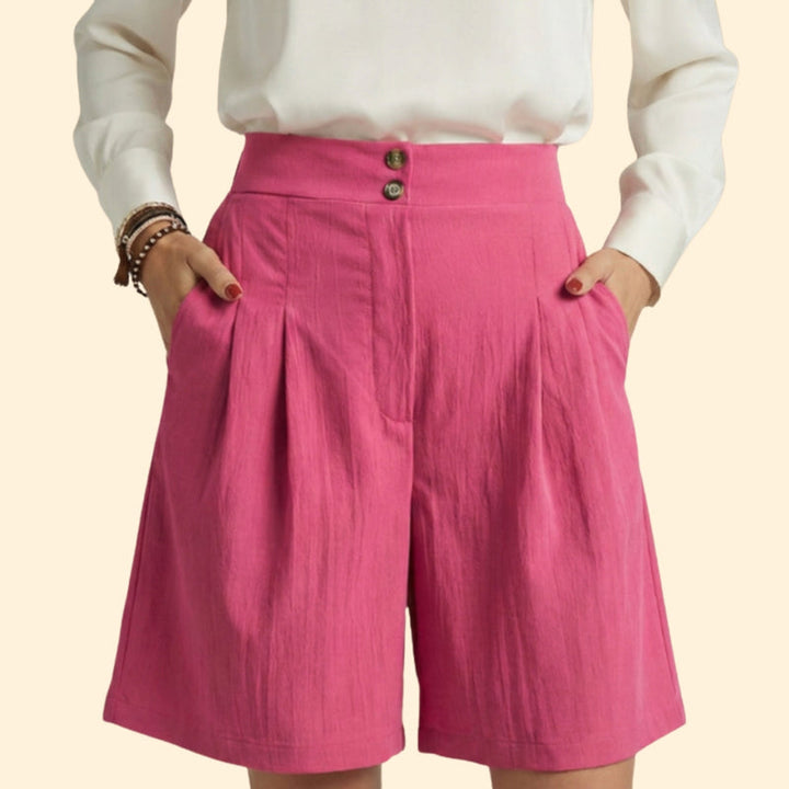 Women’s High-Waisted Shorts with Wide Legs