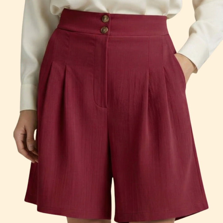 Women’s High-Waisted Shorts with Wide Legs