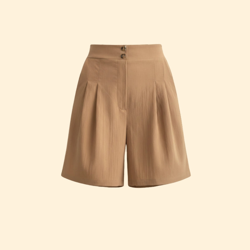 Women’s High-Waisted Shorts with Wide Legs