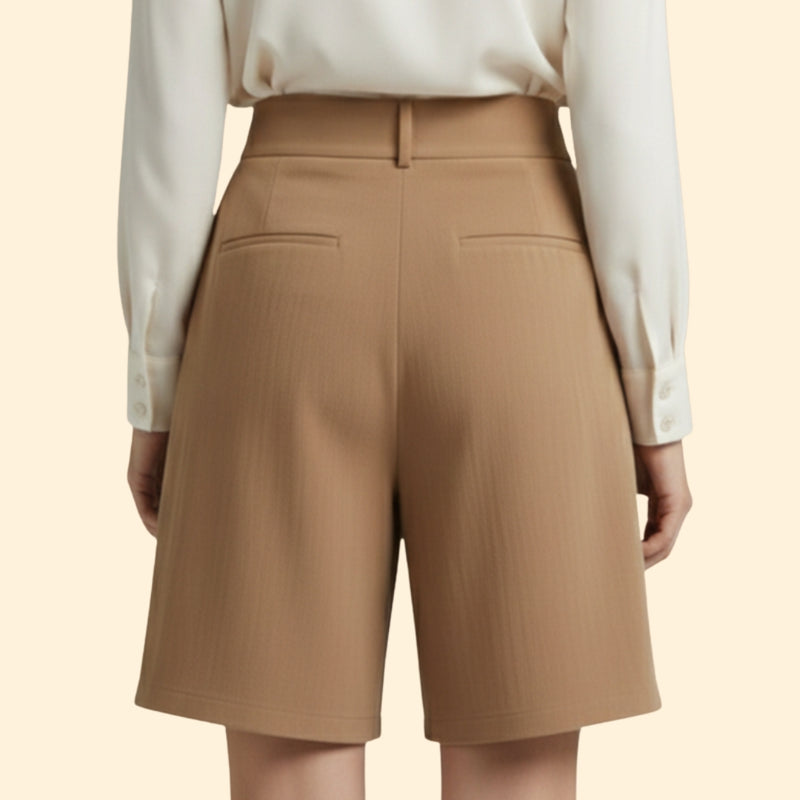 Women’s High-Waisted Shorts with Wide Legs