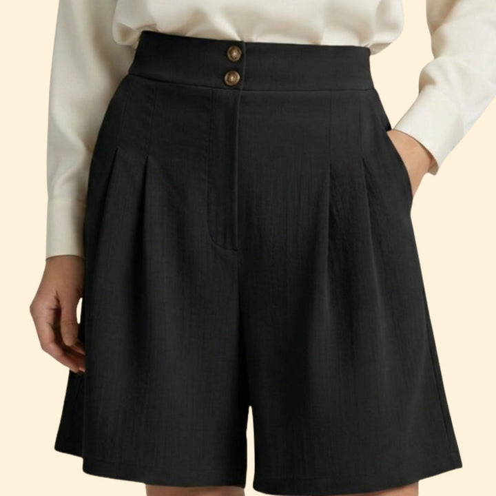 Women’s High-Waisted Shorts with Wide Legs