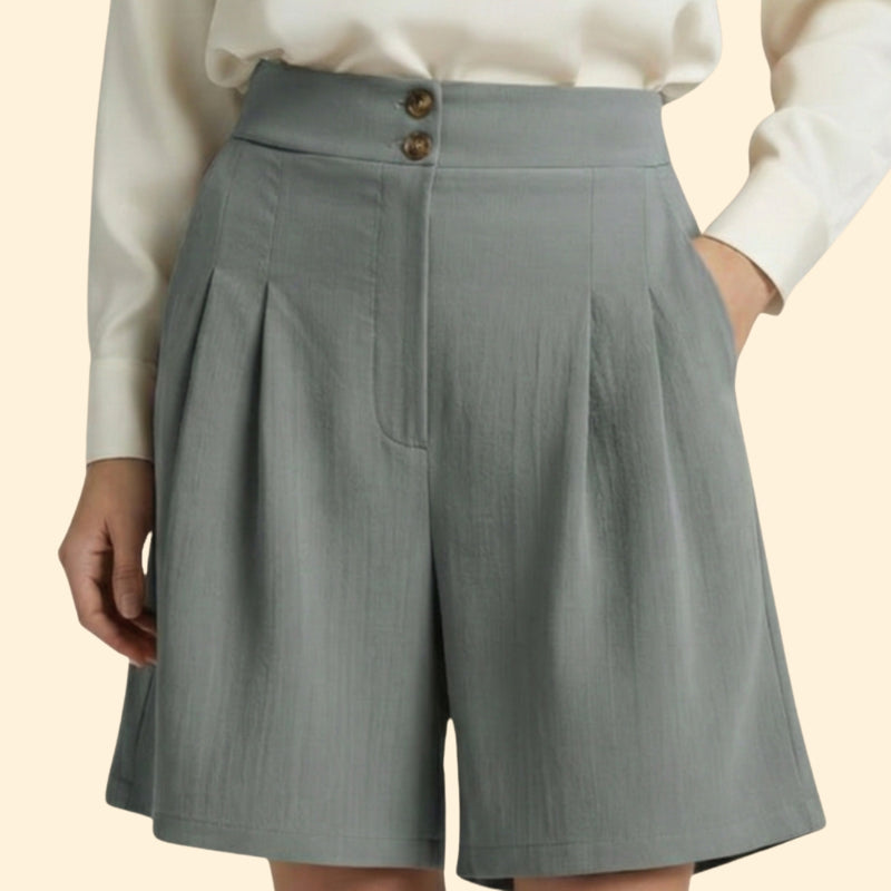Women’s High-Waisted Shorts with Wide Legs