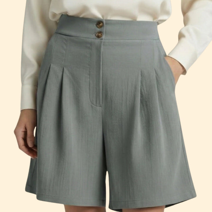 Women’s High-Waisted Shorts with Wide Legs