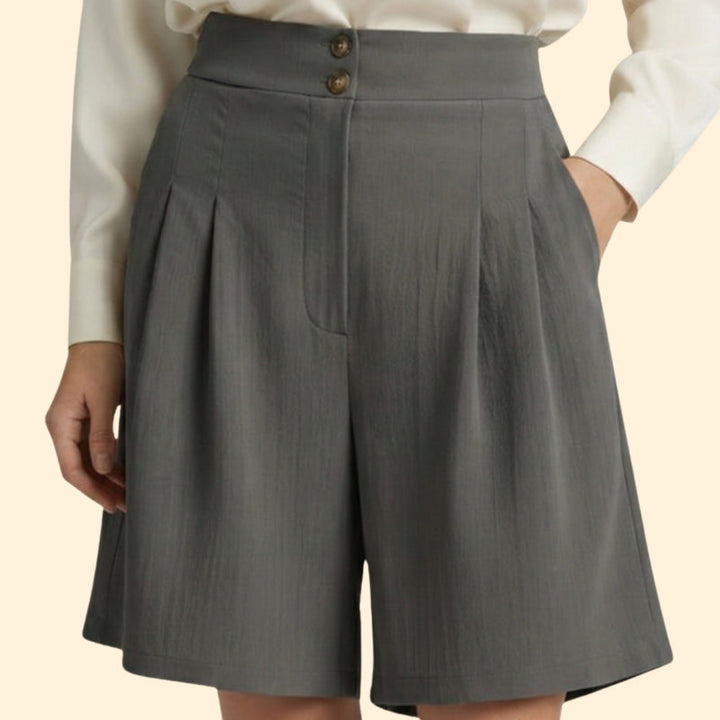 Women’s High-Waisted Shorts with Wide Legs