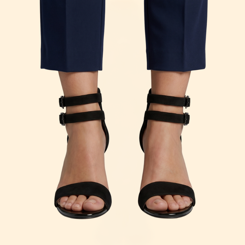 Women’s High Heel Sandals with Ankle Buckles