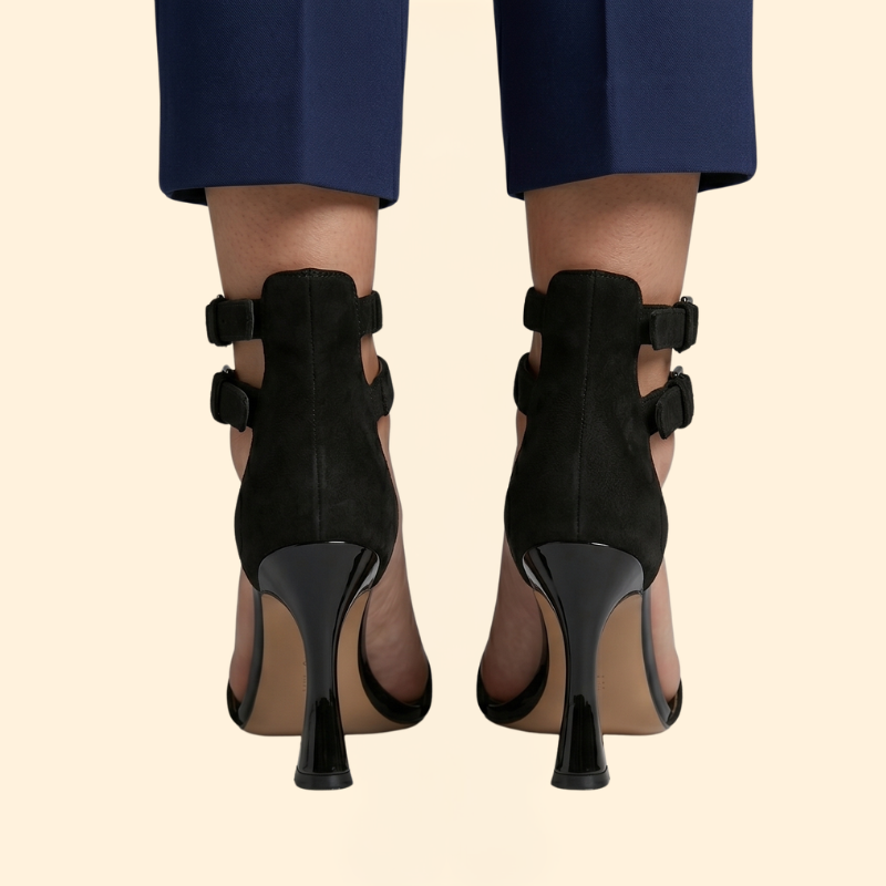 Women’s High Heel Sandals with Ankle Buckles
