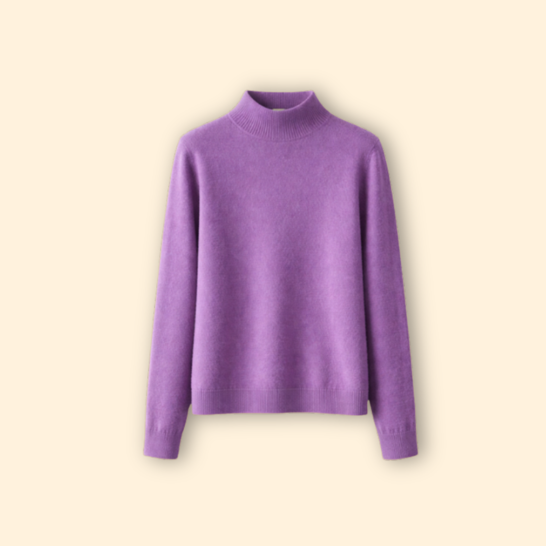 Women’s High Neck Sweater with Long Sleeves
