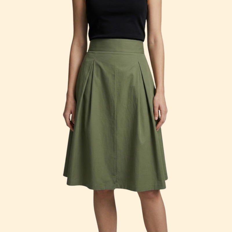Women’s High Waist Midi Skirt