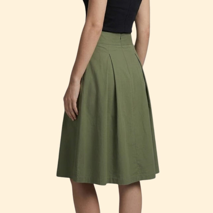 Women’s High Waist Midi Skirt