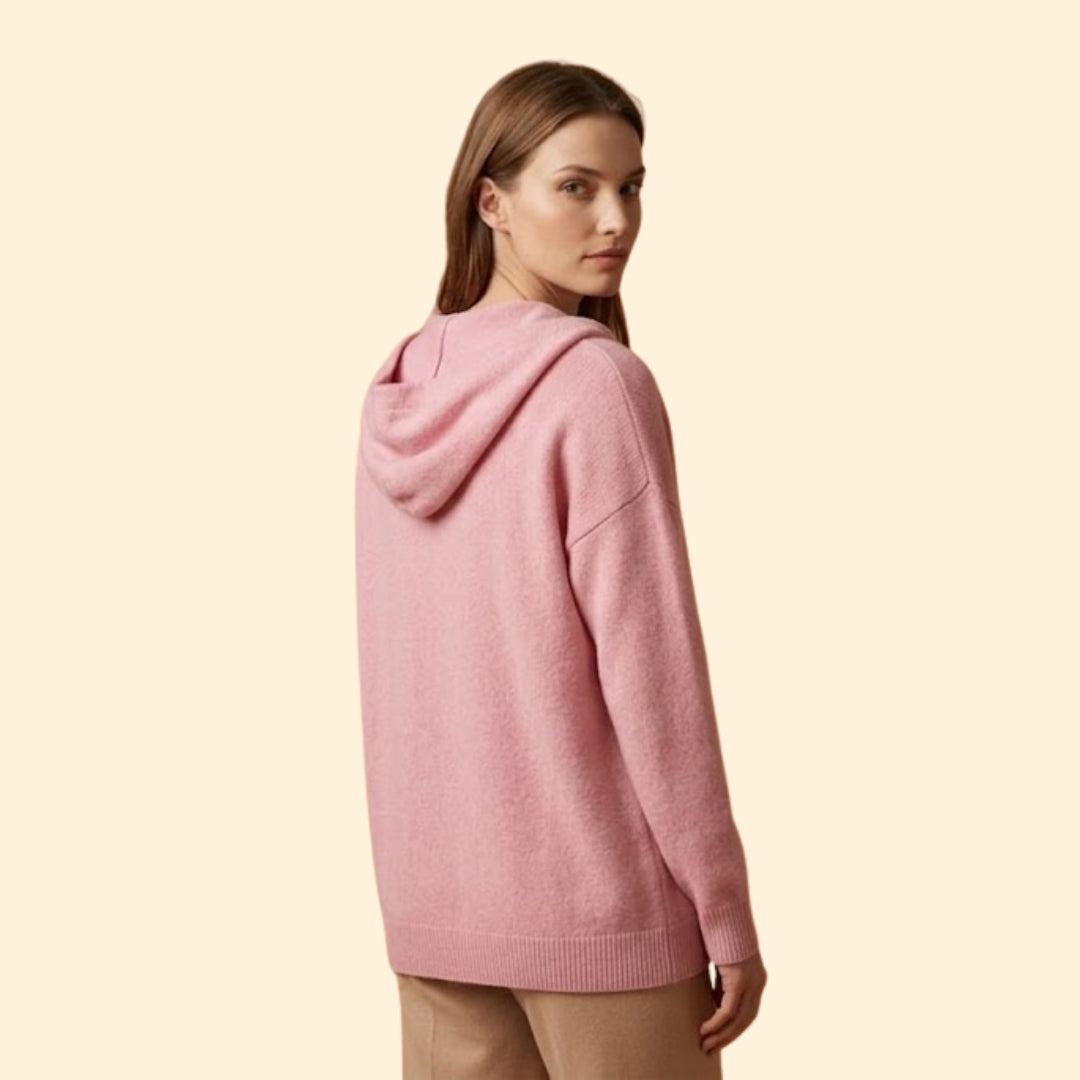 Women's Hooded Cardigan with Button Down Front