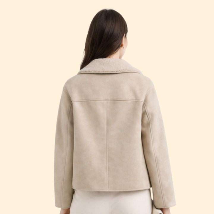 Women’s Jacket with Notched Collar and Buttons