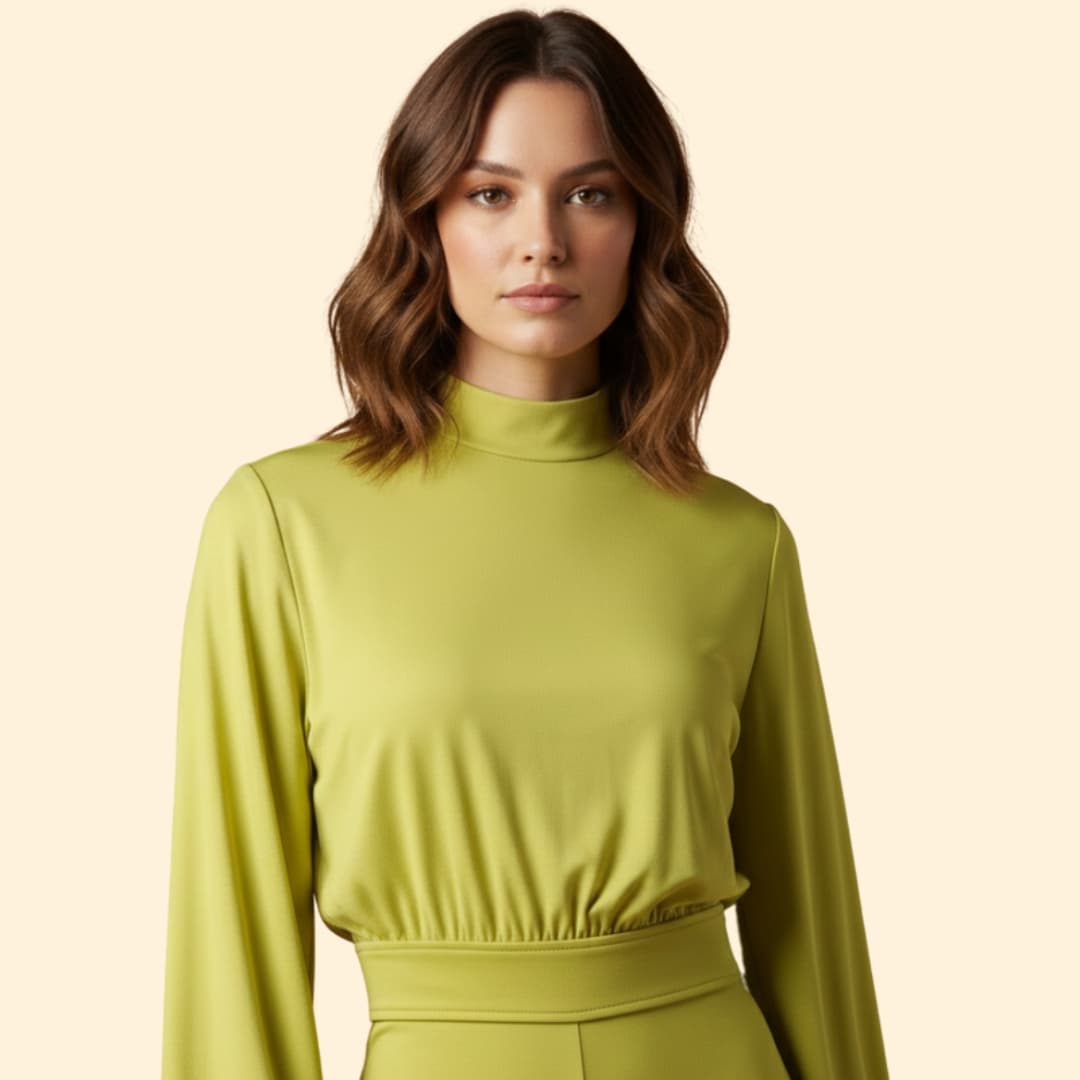 Women's Jumpsuit with Half Collar
