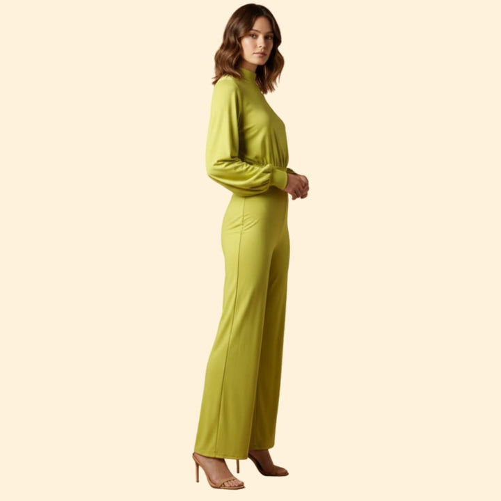 Women's Jumpsuit with Half Collar