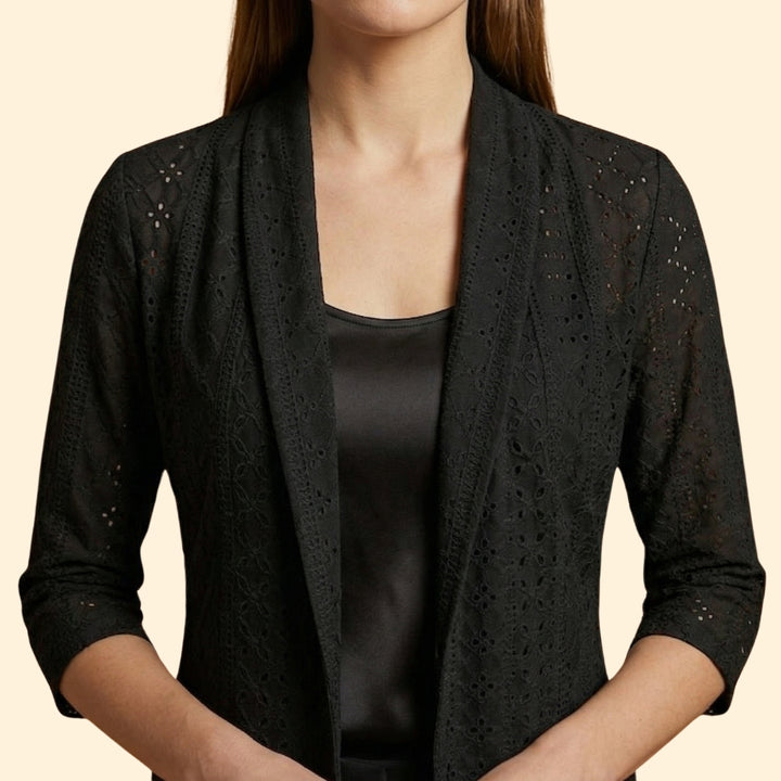 Women’s Kimono Jacket with Shawl Collar