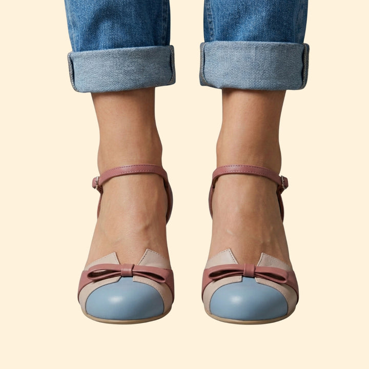 Women’s Kitten Heels with Ankle Strap