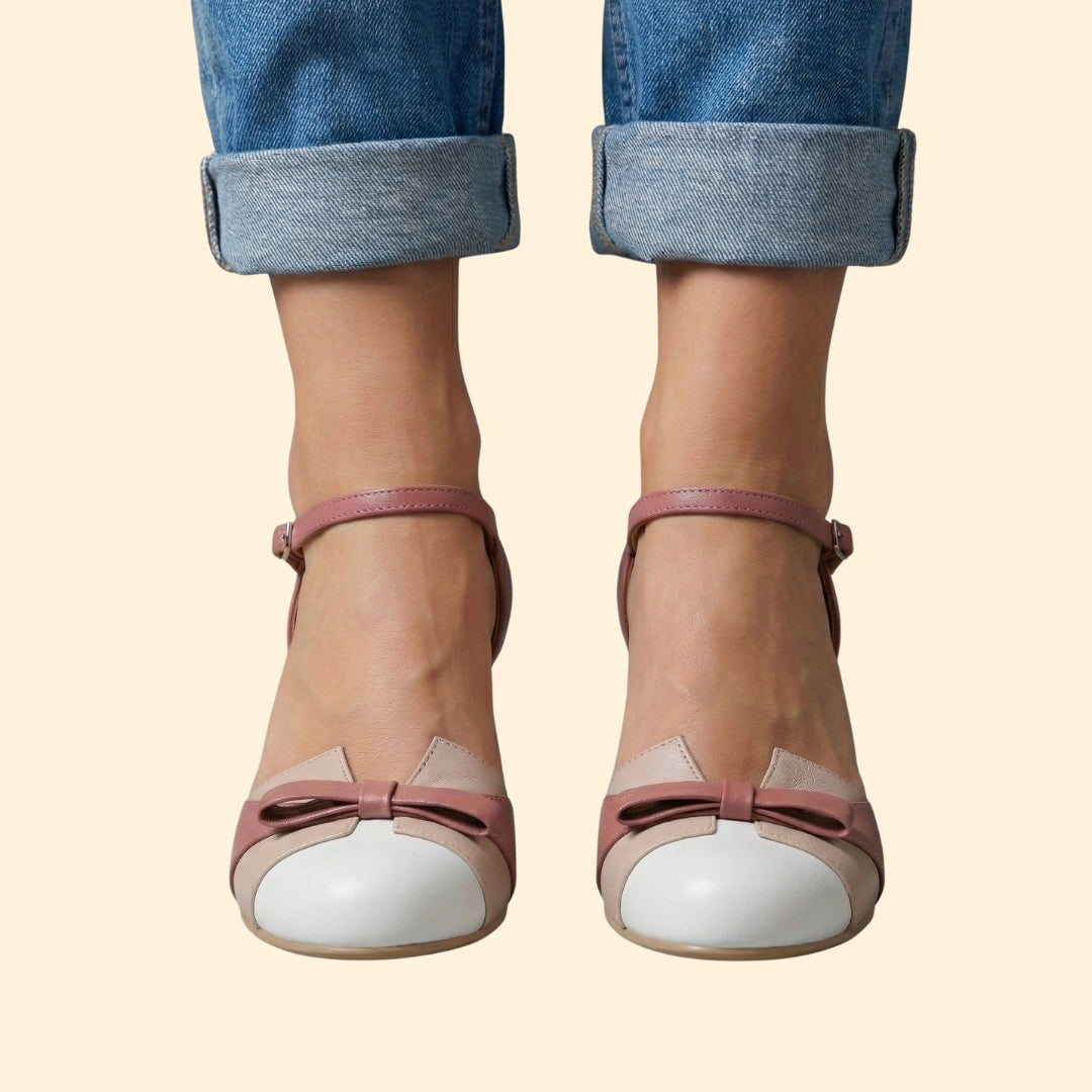 Women’s Kitten Heels with Ankle Strap