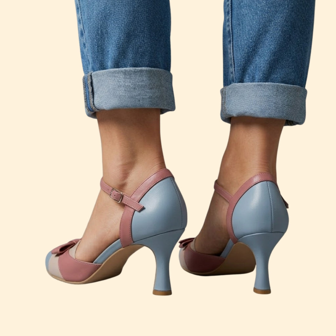 Women’s Kitten Heels with Ankle Strap