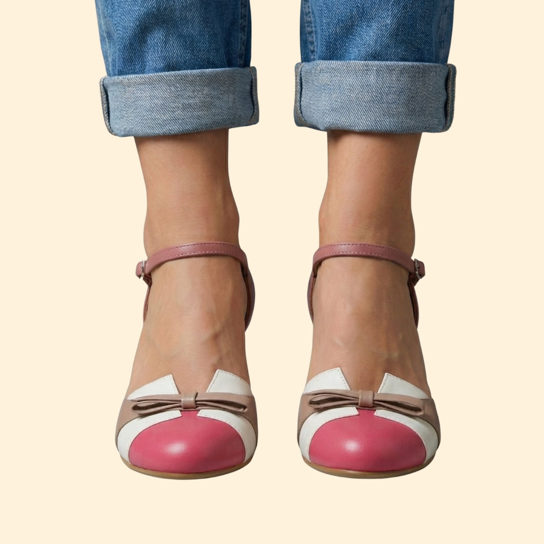 Women’s Kitten Heels with Ankle Strap