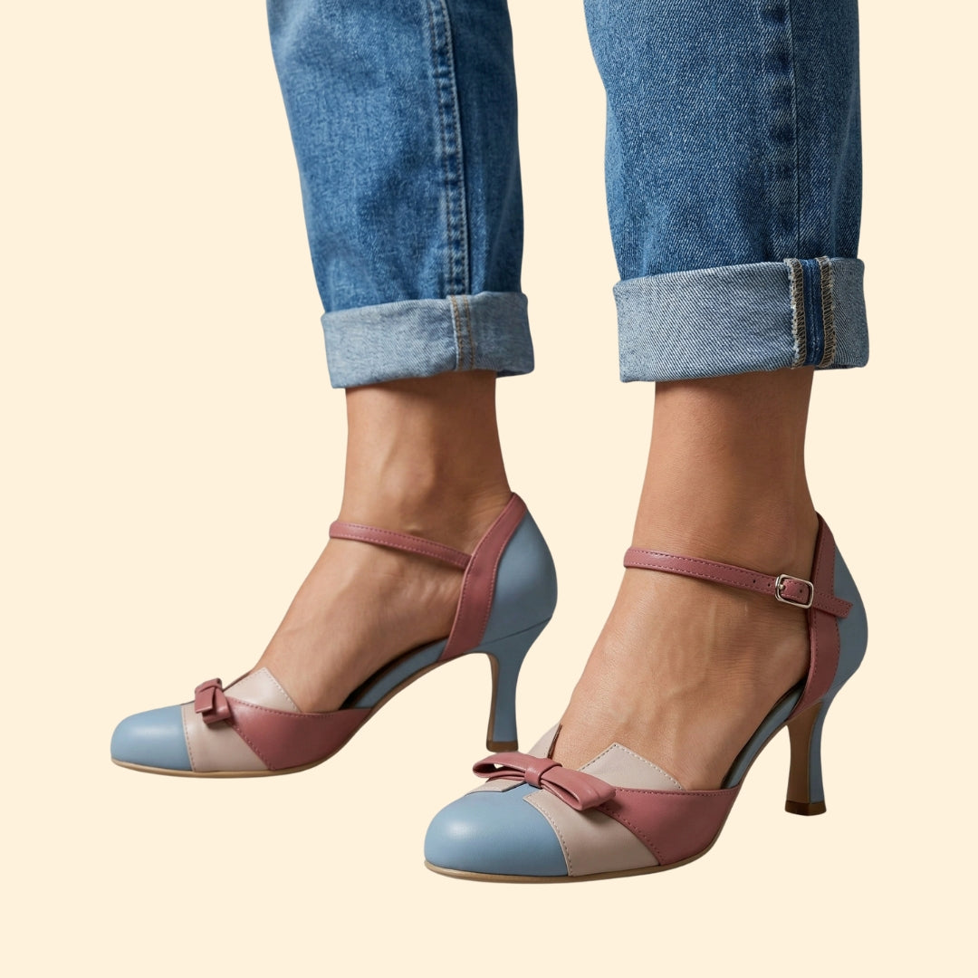 Women’s Kitten Heels with Ankle Strap
