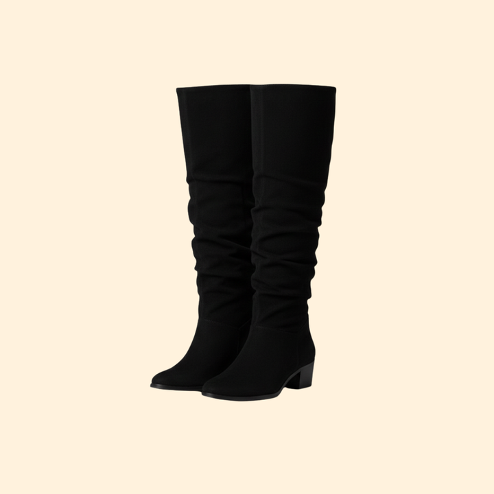 Women’s Knee-High Boots with Block Heel