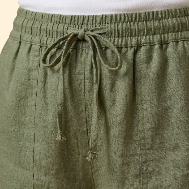 Women’s Knee Length Shorts with Elastic Waistband