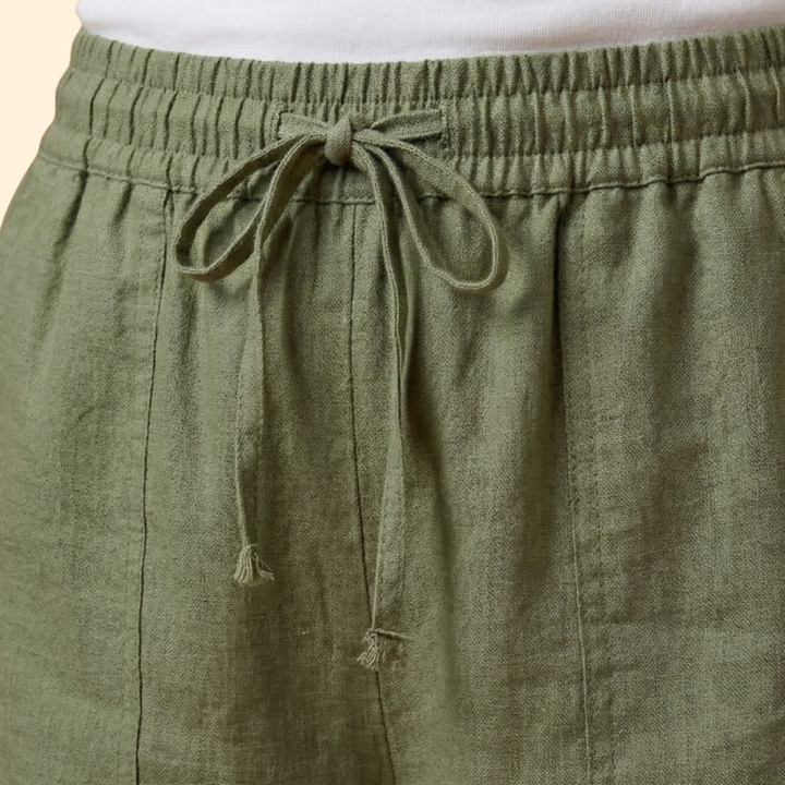 Women’s Knee Length Shorts with Elastic Waistband