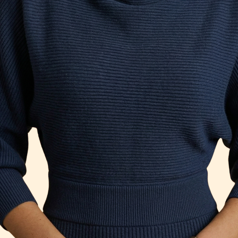 Women’s Knit Dress with Ribbed Texture