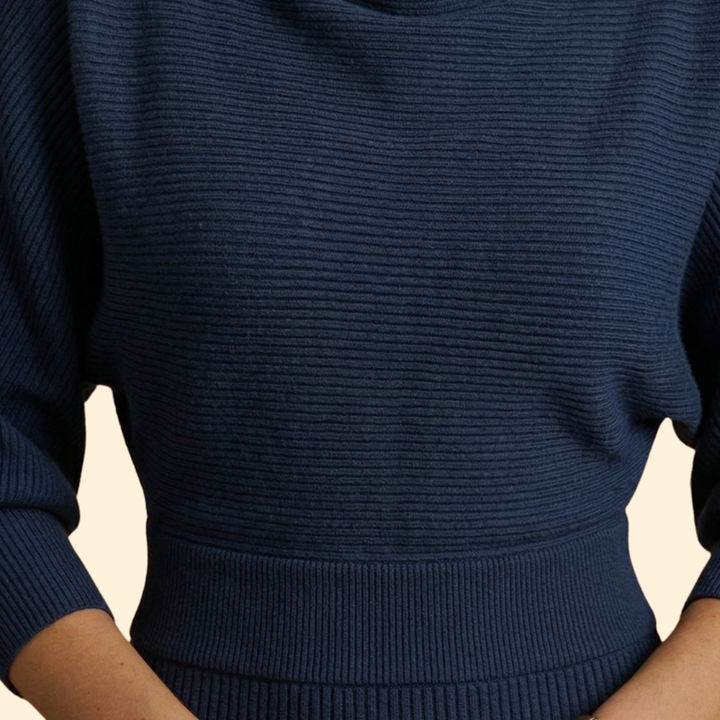 Women’s Knit Dress with Ribbed Texture