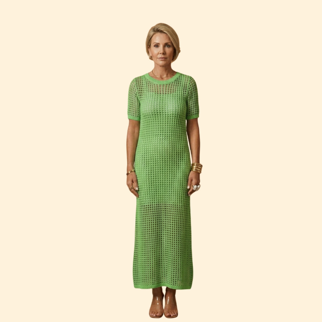 Women’s Knit Dress with Short Sleeves