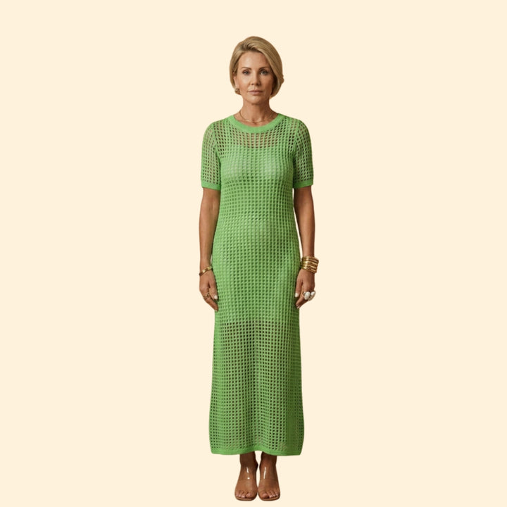 Women’s Knit Dress with Short Sleeves
