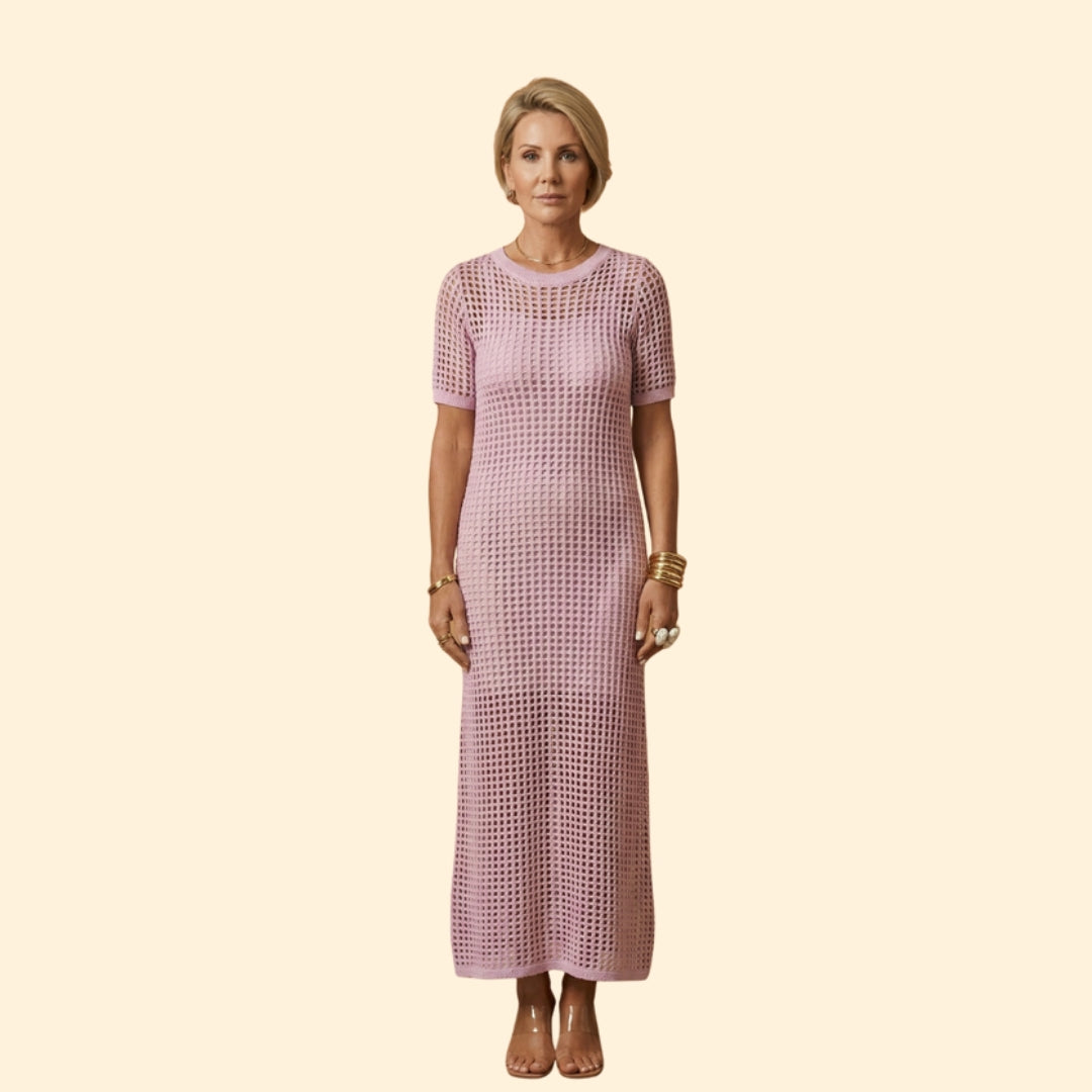 Women’s Knit Dress with Short Sleeves