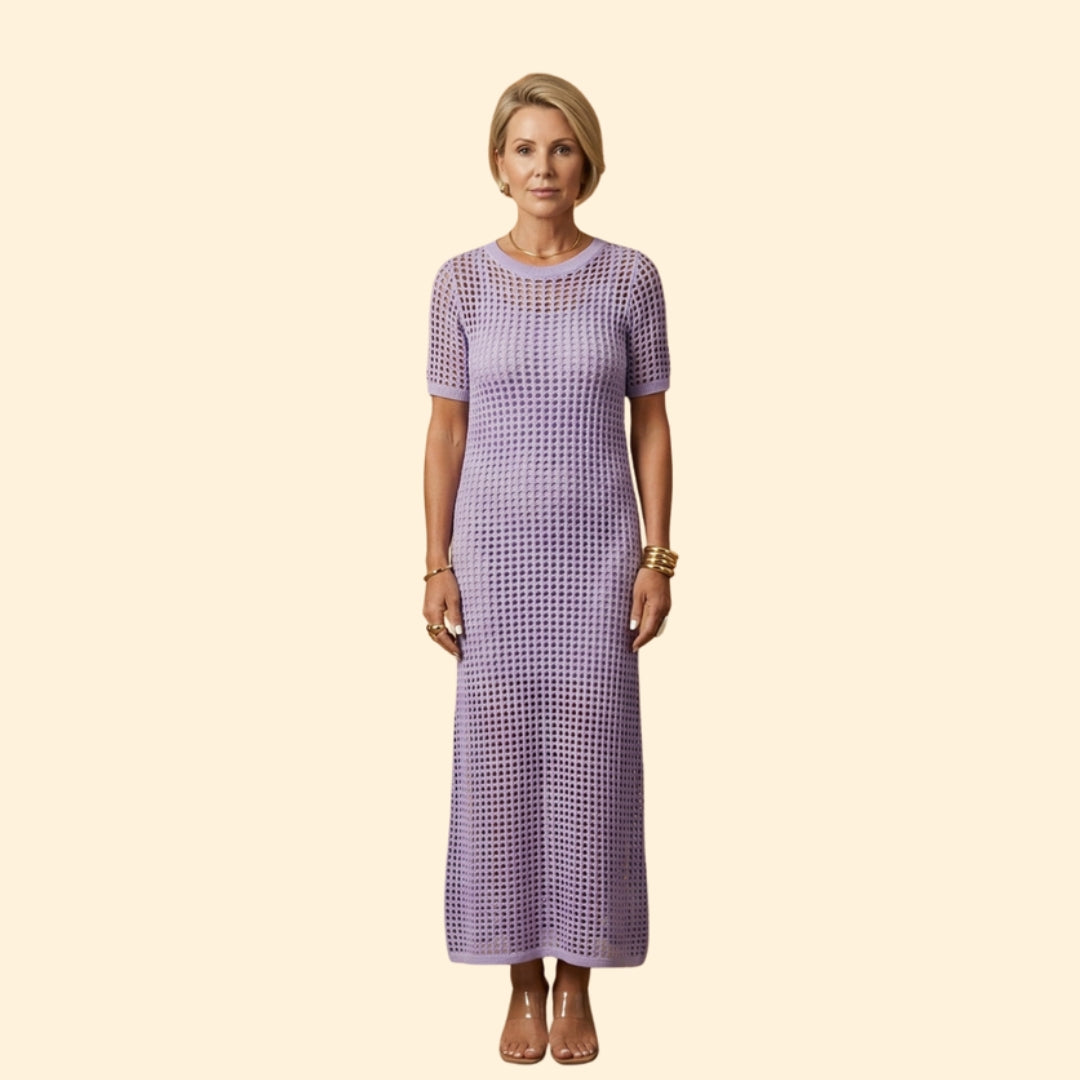 Women’s Knit Dress with Short Sleeves