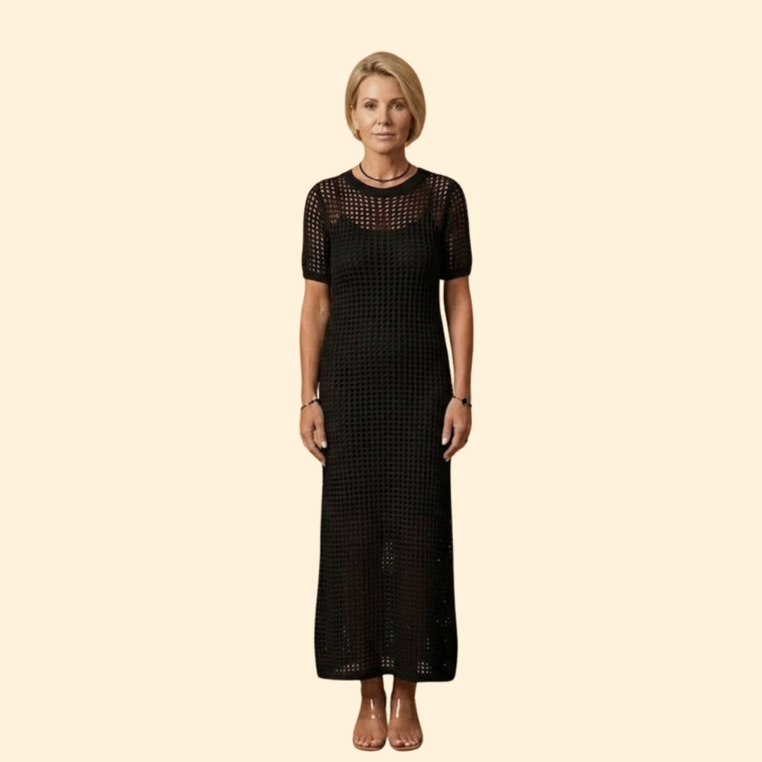 Women’s Knit Dress with Short Sleeves