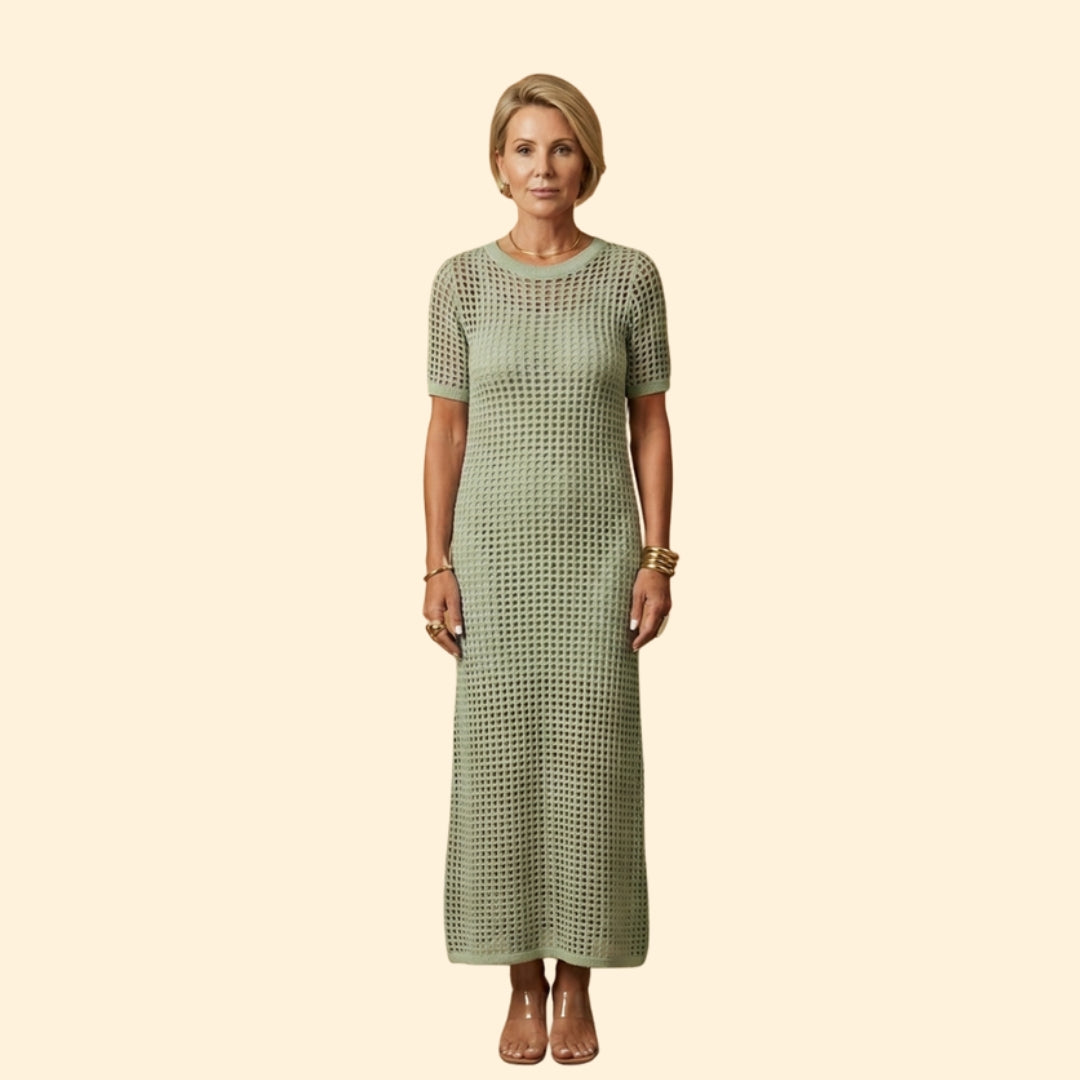 Women’s Knit Dress with Short Sleeves