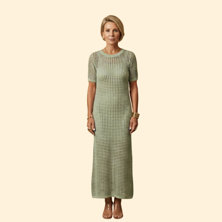 Women’s Knit Dress with Short Sleeves