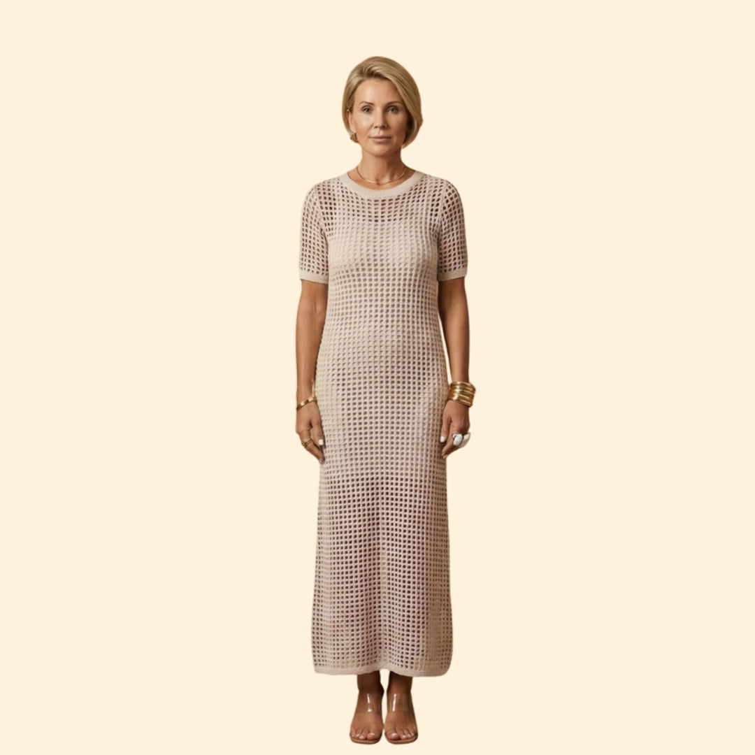 Women’s Knit Dress with Short Sleeves