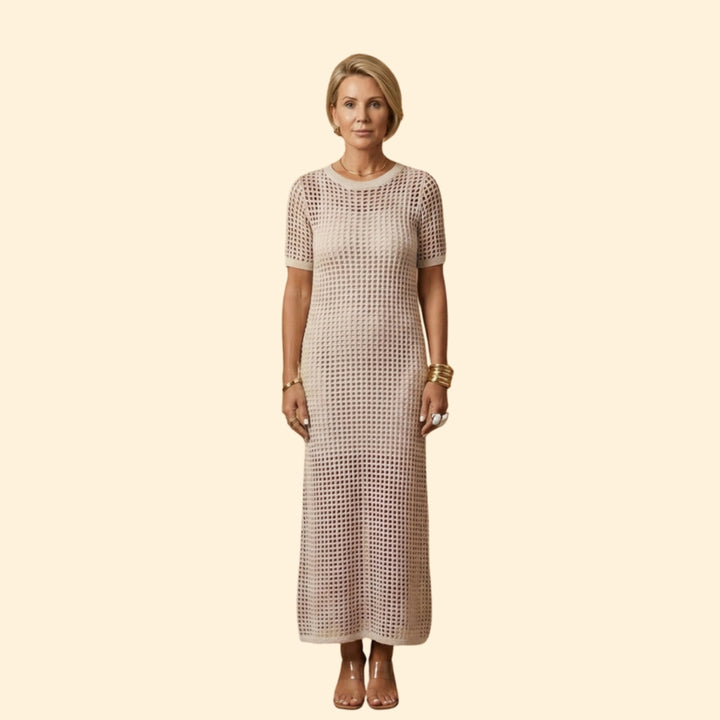 Women’s Knit Dress with Short Sleeves